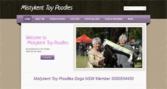 Desktop Screenshot of mistykenttoypoodles.com