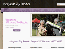 Tablet Screenshot of mistykenttoypoodles.com